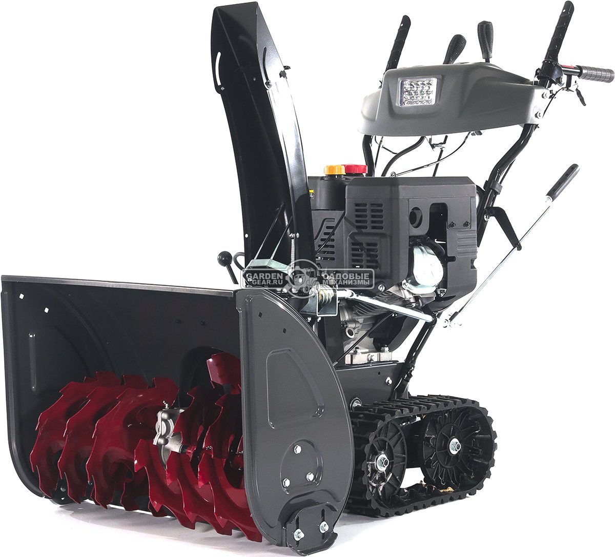 Снегоуборщик Evoline SBG 700 TLE гусеничный (PRC, 70 см, Loncin, 383 см3, эл/стартер 220В, фара, разблокировка гусениц, подогрев рукояток, 120 кг)