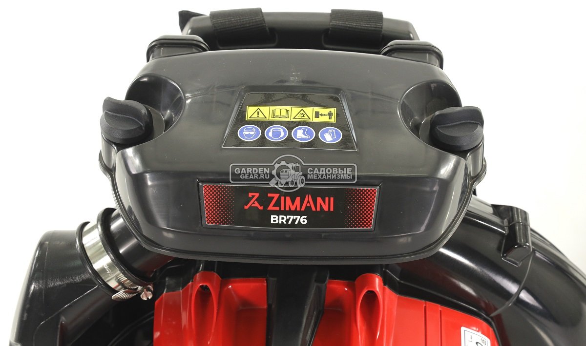Воздуходувка бензиновая ранцевая ZimAni BR 776 (PRC, 75,6 см3, 92 м/с., 1500 м3/ч., 11,6 кг.)