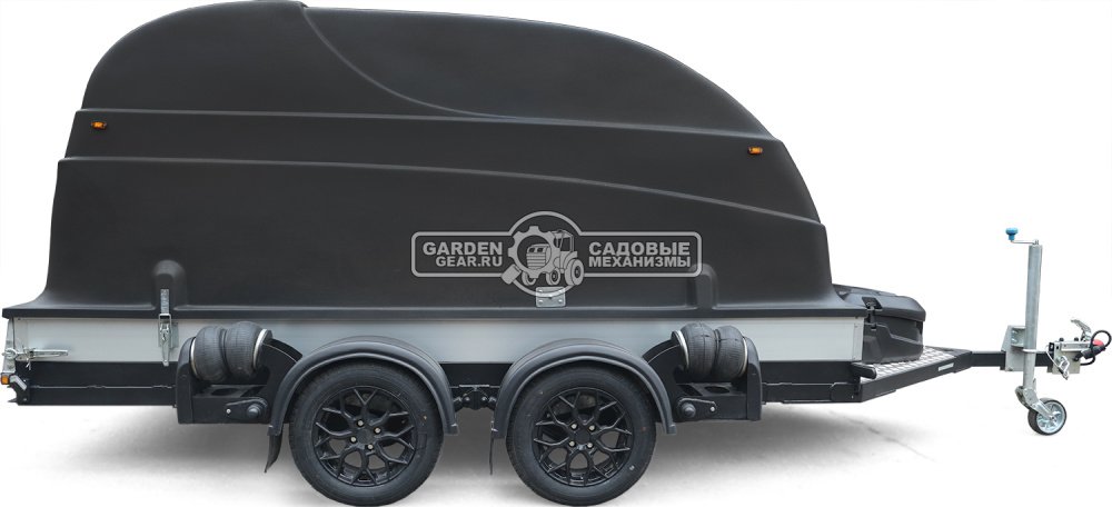 Прицеп с опускающейся платформой на пневмоподвеске Baltic Mechanic Polygon-City PC 750 Спарка для перевозки спецтехники, пневмолифт, крышка, 3500x1500