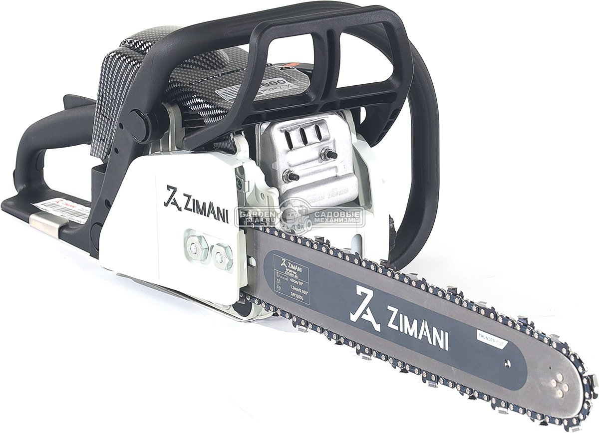 Бензопила ZimAni MS 180E Pro 16" (PRC, 31.8 куб.см., 1.5 кВт/2.0 л.с., 3/8", 1.3 мм, 55E, корпус Carbon Fiber, Walbro Carburetor, 4.2 кг)