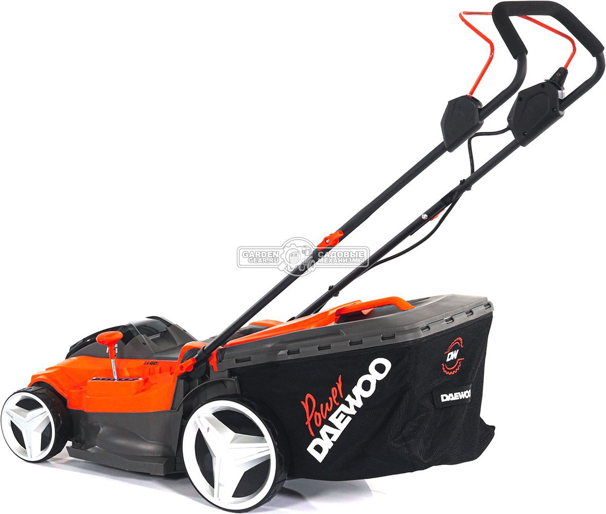 Газонокосилка аккумуляторная Daewoo DLM 4042Li SET с 2 АКБ 5 А/ч и ЗУ (PRC, 40 см, BL 2x21В, пластик, мульчирование, 50 л, 13.2 кг)