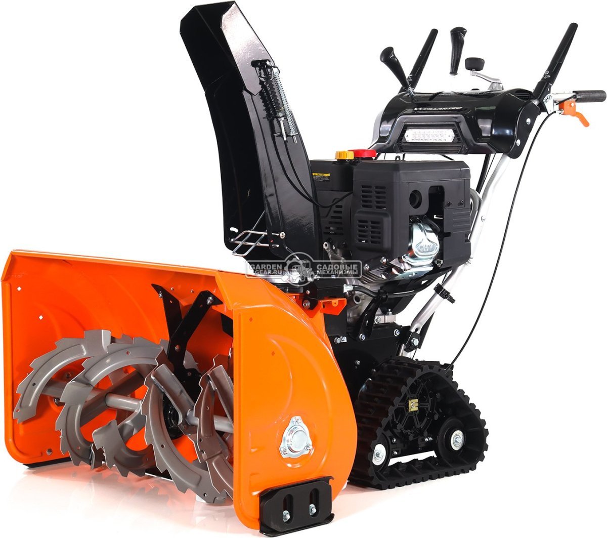 Снегоуборщик Villartec WB1387ET MY2023 гусеничный (PRC, 86 см, Loncin 375 см3, эл/стартер 220В, фара, подогр. рукояток, 3-х угольные гусеницы, 141 кг)