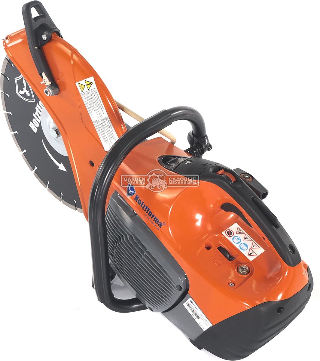 Бензорез Holzfforma GC420 14" (PRC, 66,7 см3, 3,2 кВт/4,4 л.с., диаметр круга 350 мм, глубина реза 110 мм, 9,6 кг.)