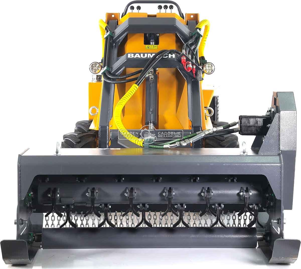 Универсальная машина мини-погрузчик Baumech ML-02 Pro + мульчер 110 см. с двигателем Zongshen GB750 EFI V-Twin инжектор