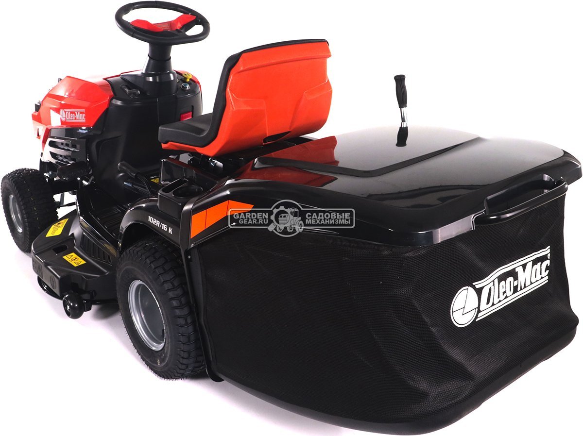 Садовый трактор Oleo-Mac OM 102R/16 K (PRC, Emak K 1600 AVD, 452 см3, 102 см., гидростатика, травосборник 300 л., 194 кг.)
