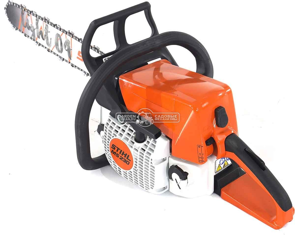 Бензопила Stihl MS 230 18" (PRC, 40.2 куб.см., 2.0 кВт/2.7 л.с., 3/8", 1.3 мм, 61E, 4.6 кг)