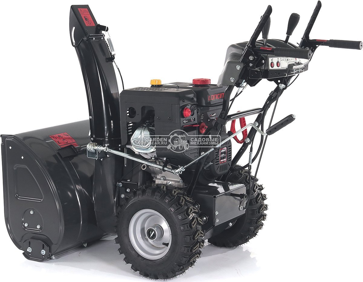 Снегоуборщик Evoline SBG 760 LE (PRC, 76 см, Loncin, 420 см3, эл/стартер 220В, фара, автоматич. дифференциал, скорости 6/2, подогр. рукояток,130 кг)