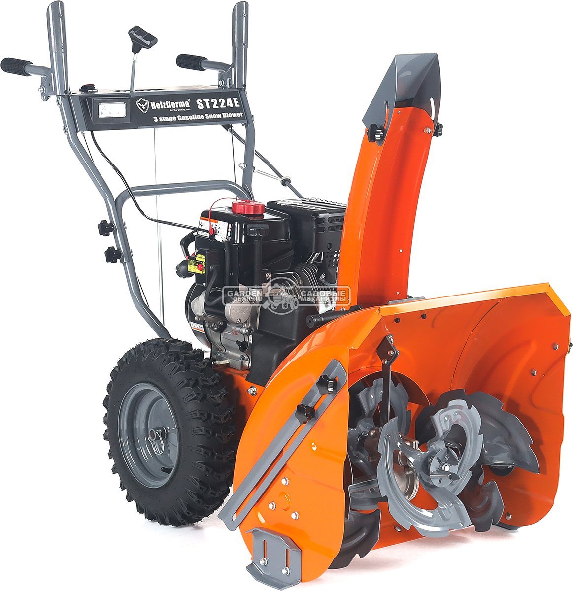 Снегоуборщик Holzfforma ST224E Quattro Auger (PRC, 61 см, LCT Snow Storm 208 см3, эл/стартер 220В, LED фара, скорости 6/2, 76 кг)
