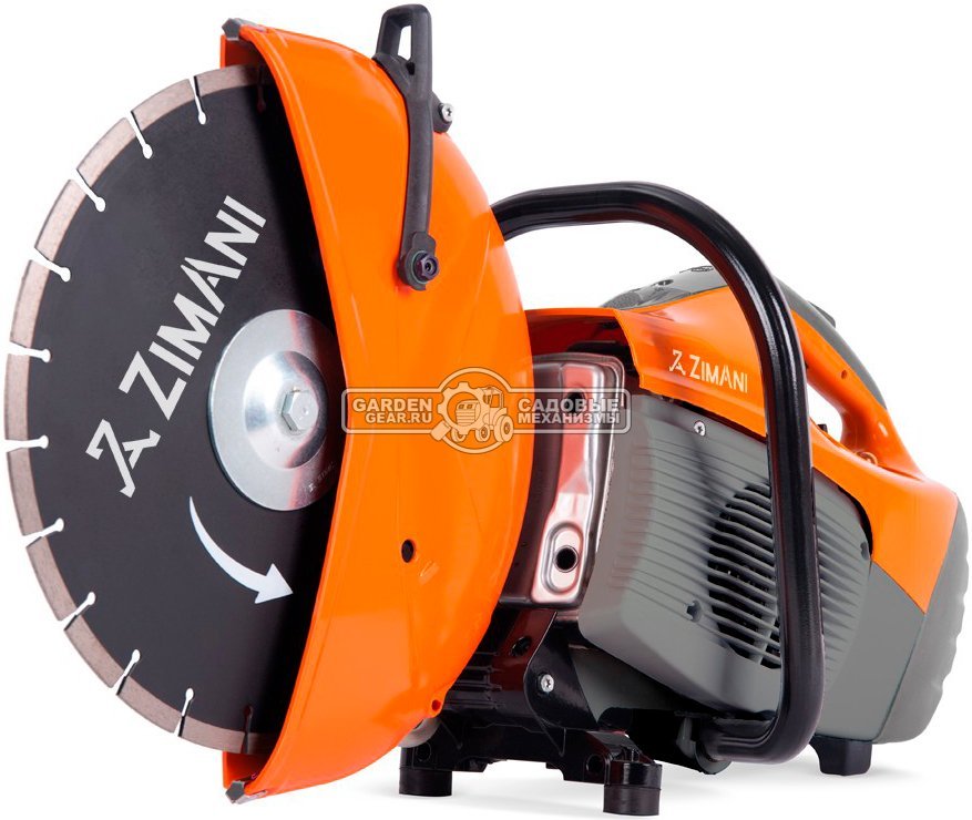 Бензорез ZimAni TS 420 14" (PRC, 66,7 см3, 3,2 кВт/4,4 л.с., диаметр круга 350 мм, глубина реза 110 мм, 9,6 кг.)