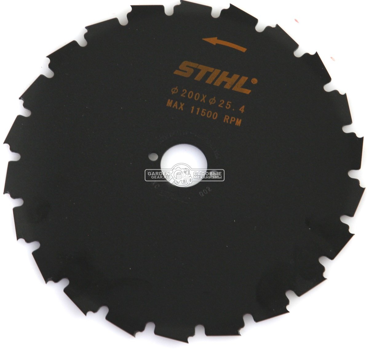 Пильный диск Stihl Woodcut KSB 22Z 200 мм., с долотообразными зубьями, для FS 111 - 250 / FSA 130 для кустарников (посадочный диаметр 25,4 мм.)
