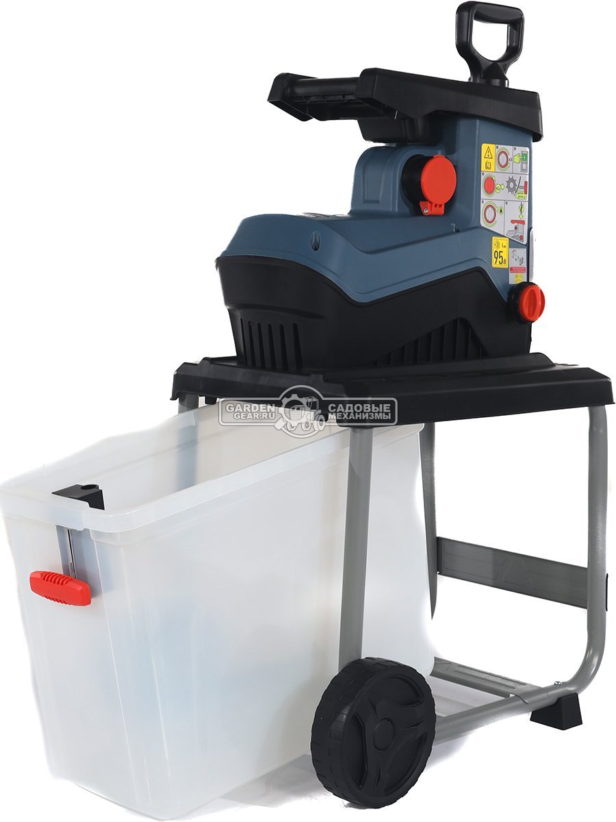 Садовый измельчитель веток электрический Senix SDE28-M-EU (PRC, 2800 Вт, ветки до 45 мм., валик с ножами, 19.2 кг) 