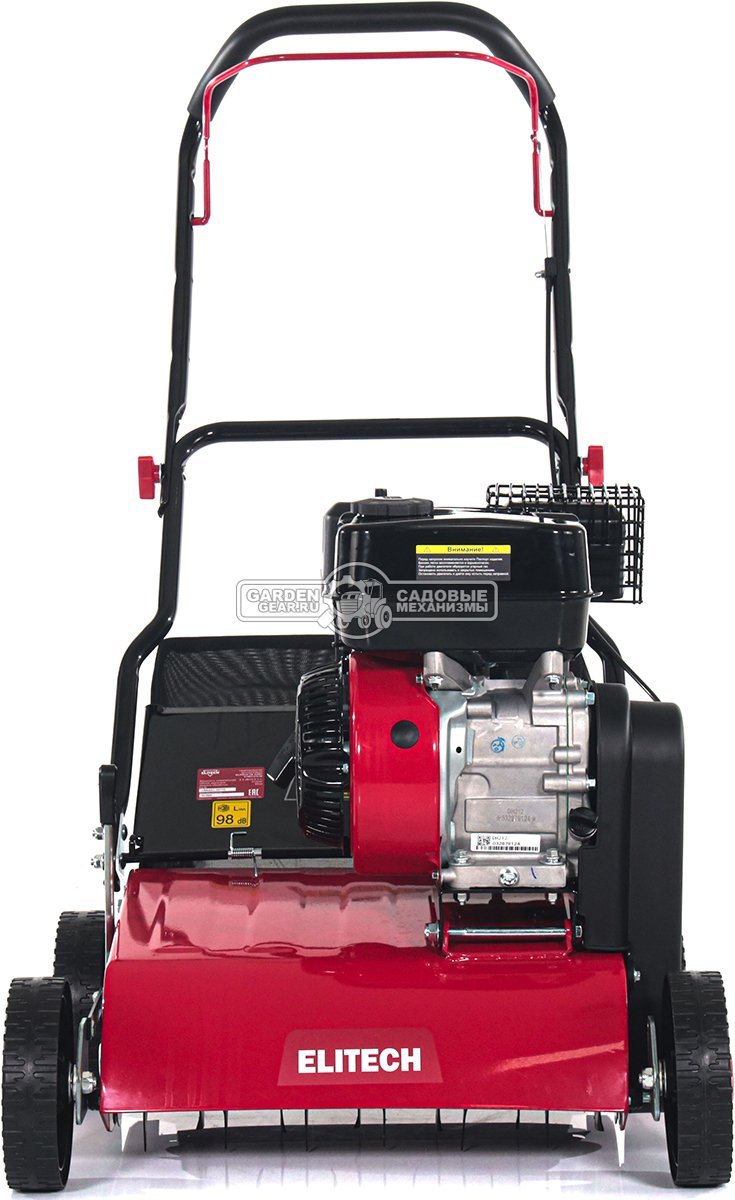 Вертикуттер - аэратор бензиновый Elitech СБ 4340Т (PRC, 40 см, 212 см3, 2 вала: ножи + пружины, 35 л, 41 кг)