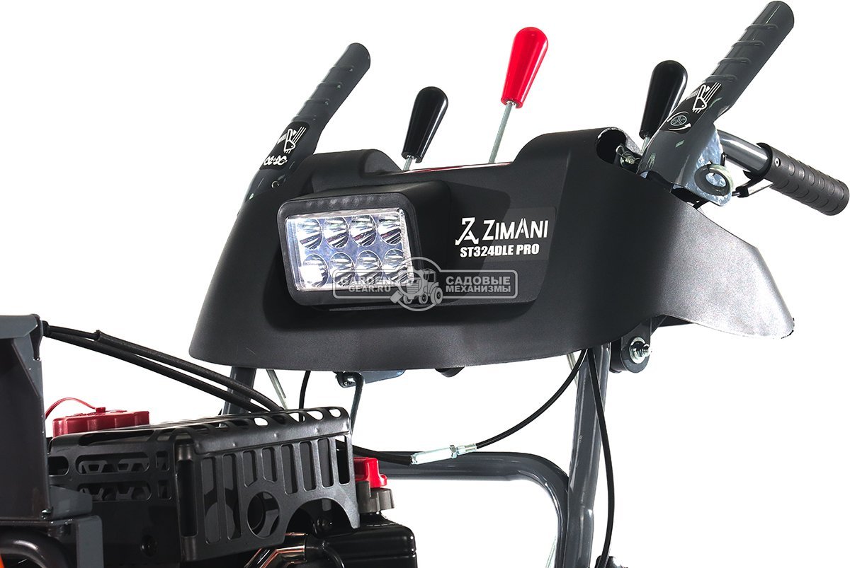Снегоуборщик ZimAni ST324DLE PRO Quattro Auger (PRC, 61 см, LCT Snow Storm 254 см3, эл/стартер 220В, LED фара, AutoTurn, скорости 6/2, 98 кг.)