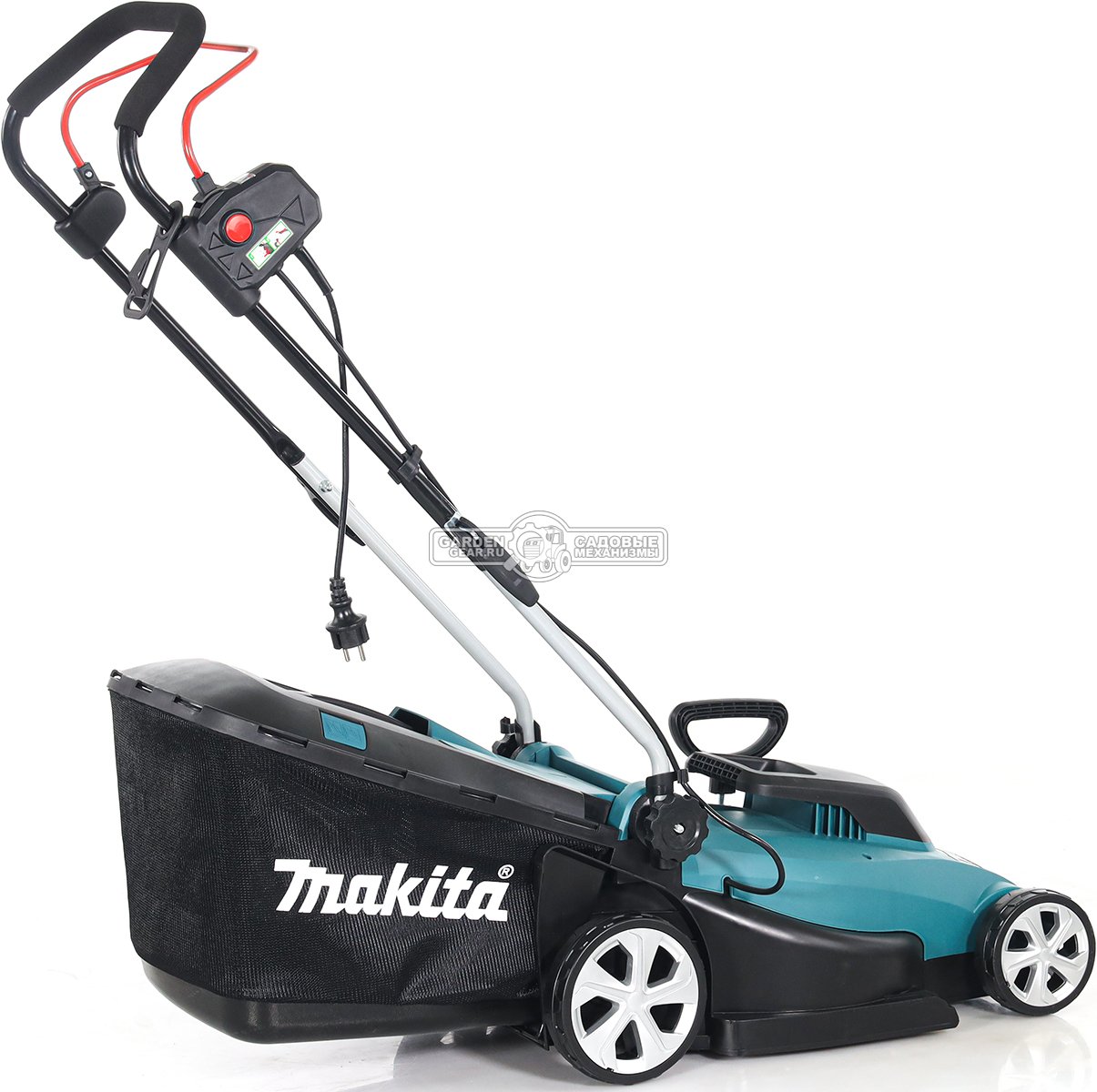 Газонокосилка электрическая Makita ELM3720 (PRC, 1400 Вт, 37 см, 40 л, пластик, 10.2 кг)