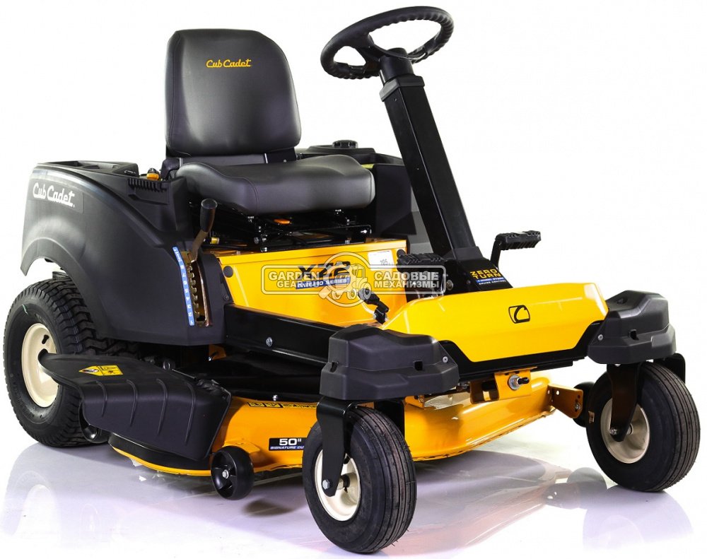 Садовый райдер Cub Cadet XZ2 127 с нулевым радиусом разворота (USA, Kawasaki, V-Twin, 726 куб.см., гидростатика, ширина кошения 127 см., 265 кг.)