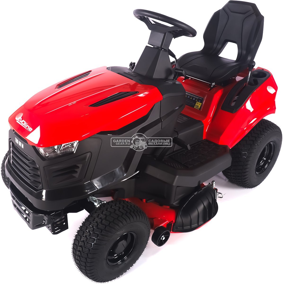 Садовый трактор Evoline TRG 98 M (PRC, Loncin 452 куб.см., механика, ширина кошения 96 см, боковой выброс, 182 кг)