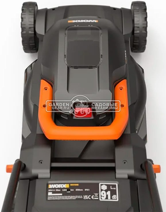 Газонокосилка аккумуляторная Worx WG730E с АКБ 4 А/ч и ЗУ (PRC, 20В, 30 см, пластик, 30 л, 9.7 кг)