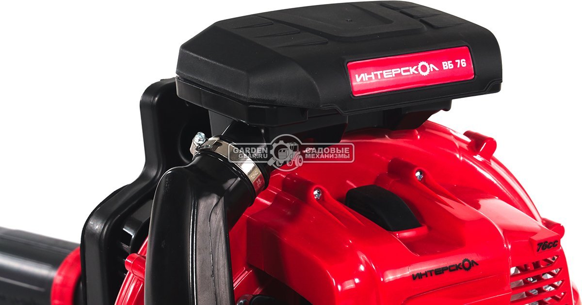 Воздуходувка бензиновая ранцевая Интерскол ВБ 76 (PRC, 75.6 куб.см.,82 м/с, 1760 м3/ч, 12.4 кг)