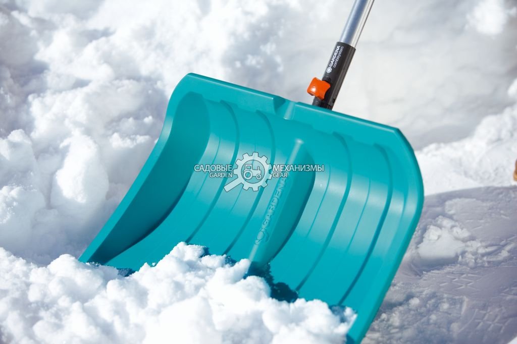 Лопата Gardena ES 50 для уборки снега 50 см., кромка из нержавеющей стали (без рукоятки, комбисистема)