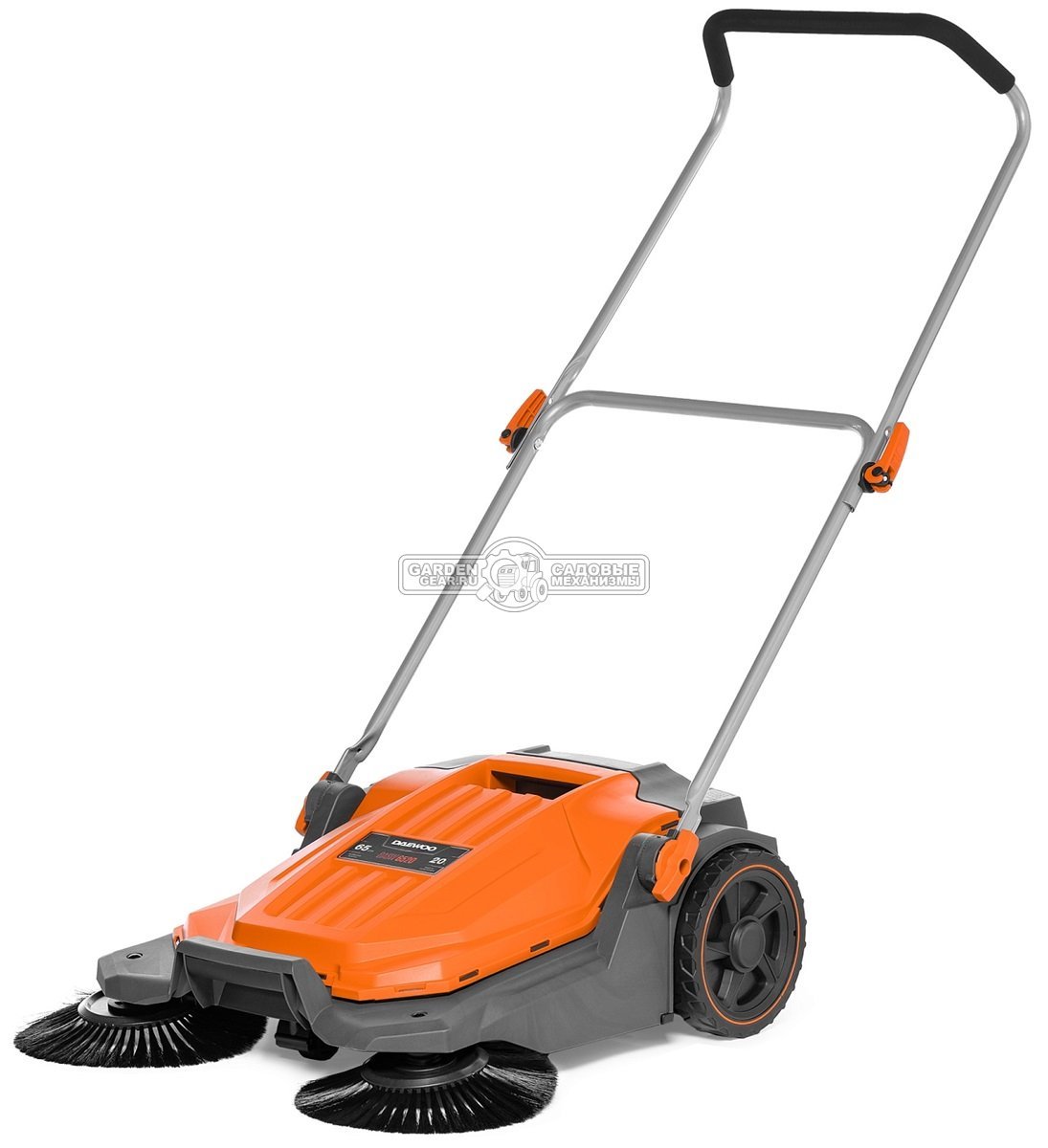 Подметальная механическая щетка Daewoo DASW 6520 (PRC, до 1800 м2/ч., ширина 65 см., диаметр щетки 26 см., мусоросборник 20 л., 9,1 кг.)