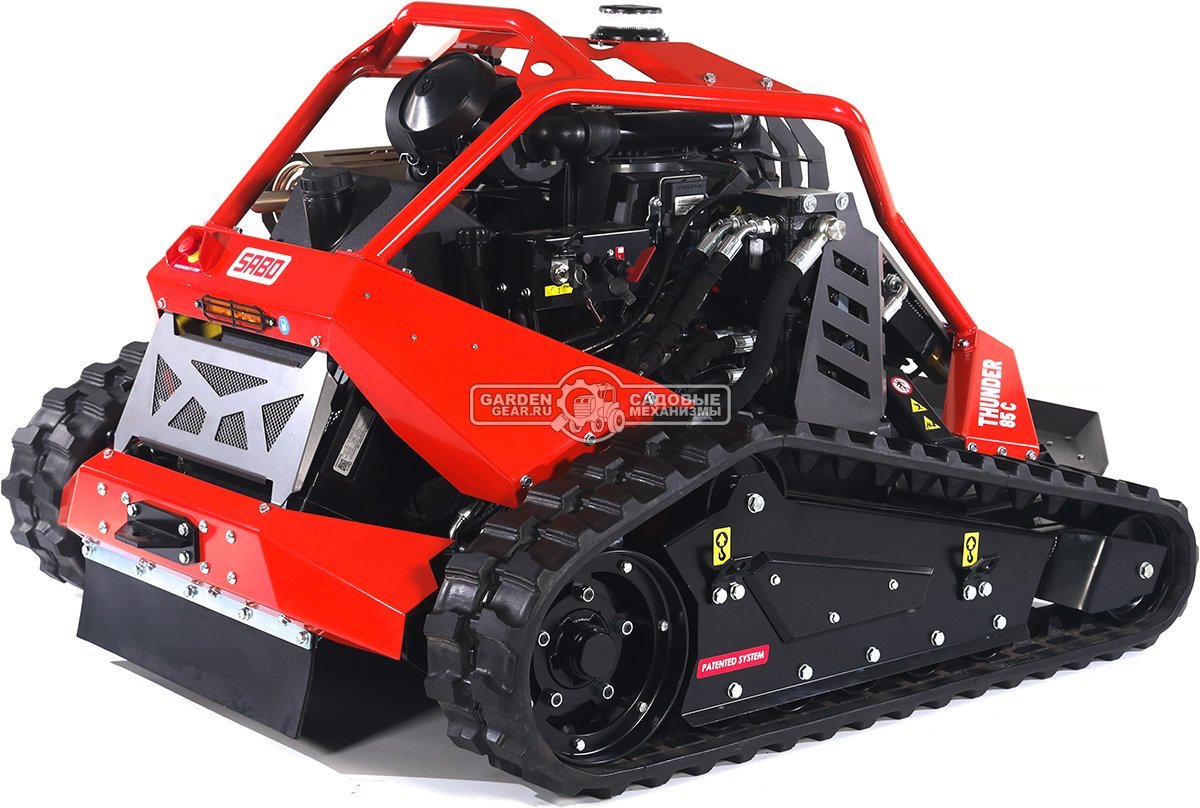 Робот газонокосилка для кошения склонов SABO THUNDER 85 C с дистанционным управлением (GER, 85 см., Honda iGXV 700 EFI, 699 куб.см., 580 кг.)