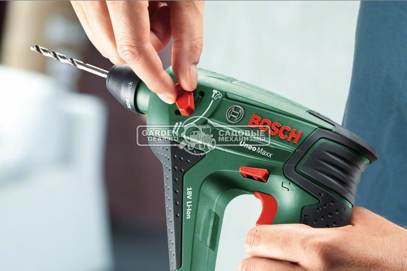 Перфоратор аккумуляторный Bosch Uneo Maxx без АКБ и ЗУ (PRC, Li-ion, 18В, SDS quick, 0.6 J, 1.4 кг)