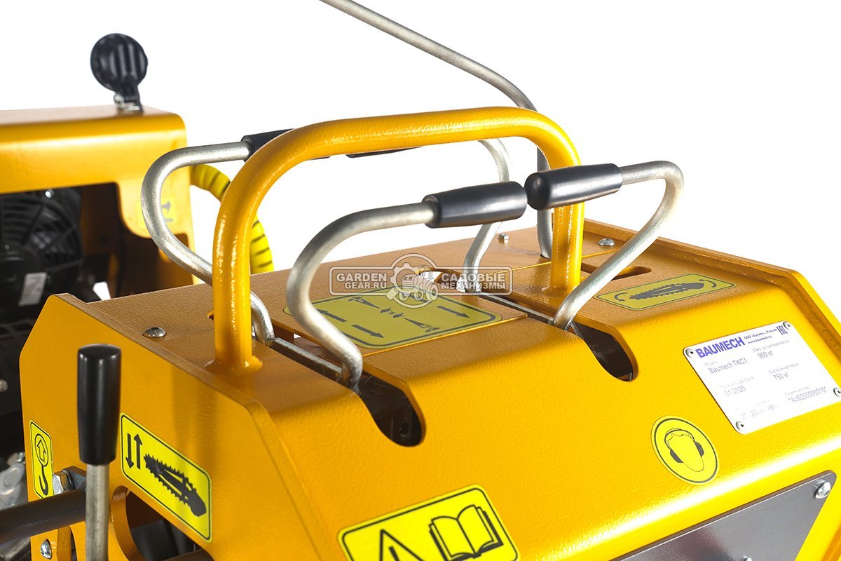 Самоходный гусеничный траншеекопатель Baumech ТКС1 с двигателем Zongshen GB750 EFI V-Twin инжектор (скорость копки грунта до 60 м/ч), 762 кг.