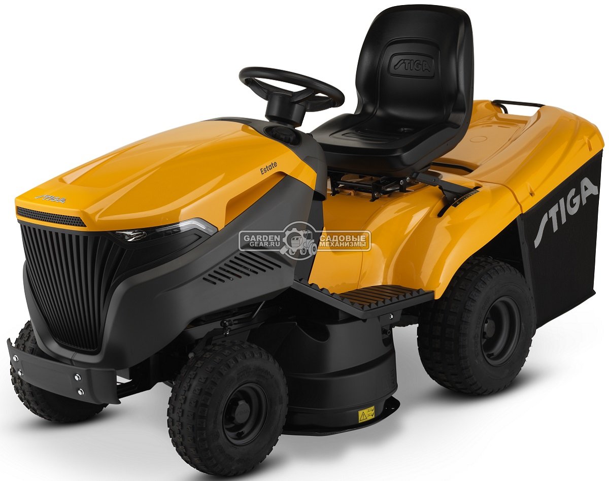 Садовый трактор Stiga Estate 792 W (ITA, Stiga ST600 Twin, 586 куб.см., гидростатика, травосборник 300 л., ширина кошения 92 см., NJ 92/102, 219 кг.)