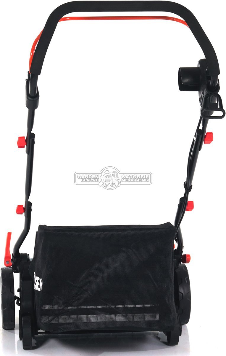 Вертикуттер - аэратор электрический Senix SCE16-L-EU (PRC, 1600 Вт, 38 см, ножи + пружины, пластик, 50 л, 8.1 кг)