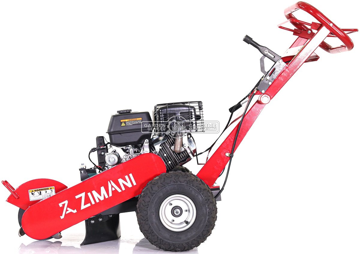 Измельчитель пней ZimAni SG350 с эл/стартером (PRC, Loncin G420F, 420 см3, диаметр фрезы 300 мм, 104 кг)