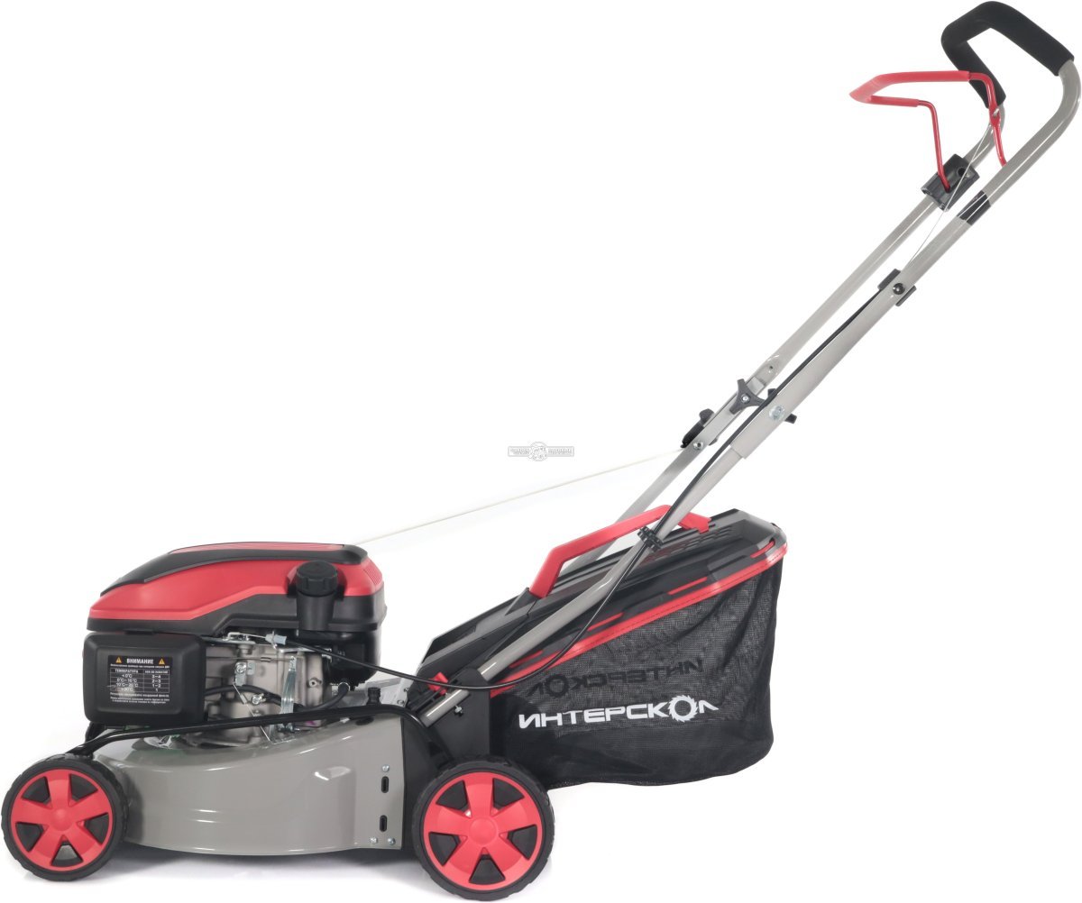 Газонокосилка бензиновая несамоходная Интерскол ГБ-42/145 Стандарт (PRC, 41 см, 145 см3, 40 л, сталь, 17.5 кг)