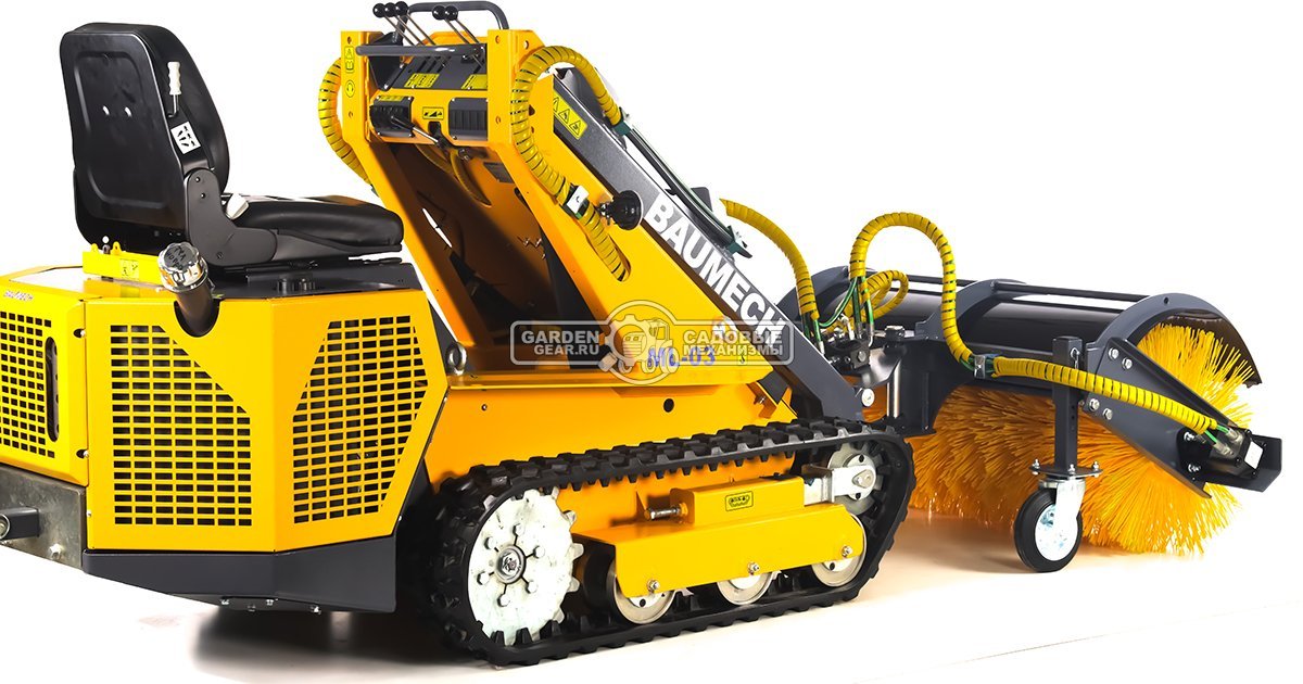 Универсальная машина мини-погрузчик Baumech ML-03 Pro + гидравлическая щётка 115 см., с двигателем Zongshen GB750 EFI V-Twin инжектор