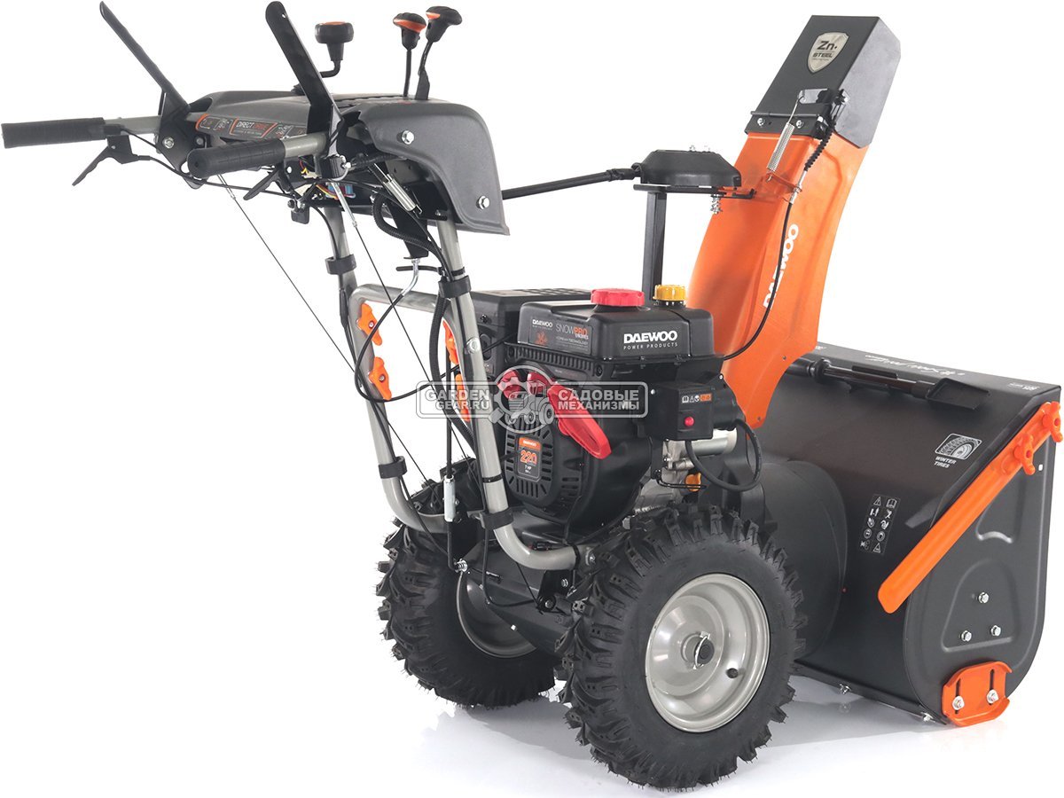 Снегоуборщик Daewoo DAST 224 MY2024 (PRC, 60 см, Daewoo, 220 см3, эл/стартер 220В, скорости 6/2, фара, подогрев рукояток, дифференциал, 93 кг)