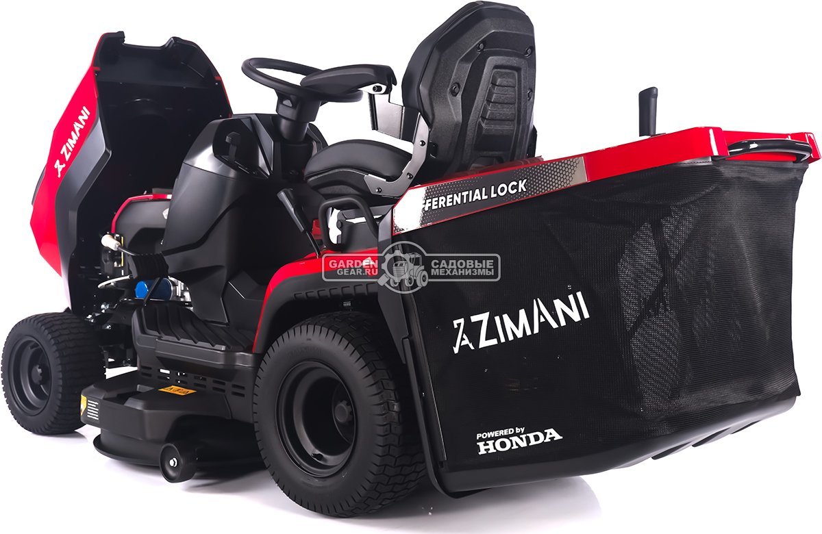 Садовый трактор ZimAni TC242HVD (PRC, Honda 688 куб.см., гидростатика, дифференциал, травосбор. 320 л, шир. кошения 107 см, LED панель, 195 кг)