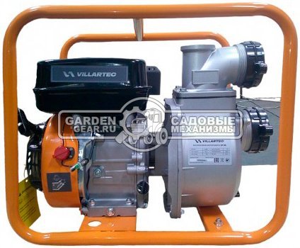 Мотопомпа бензиновая Villartec GP80 для чистой воды (PRC, 212 куб.см., 60 м3/час, 3", 26 м, 25 кг)