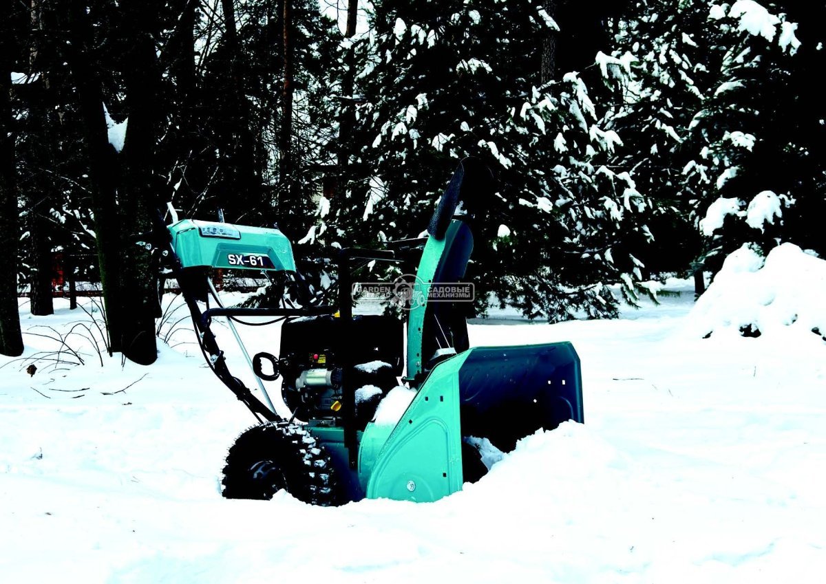 Снегоуборщик Steviman SX-61 (RUS, 61 см, Rato 209 см3, эл/стартер 220В, фара, скорости 6/2, 85 кг)
