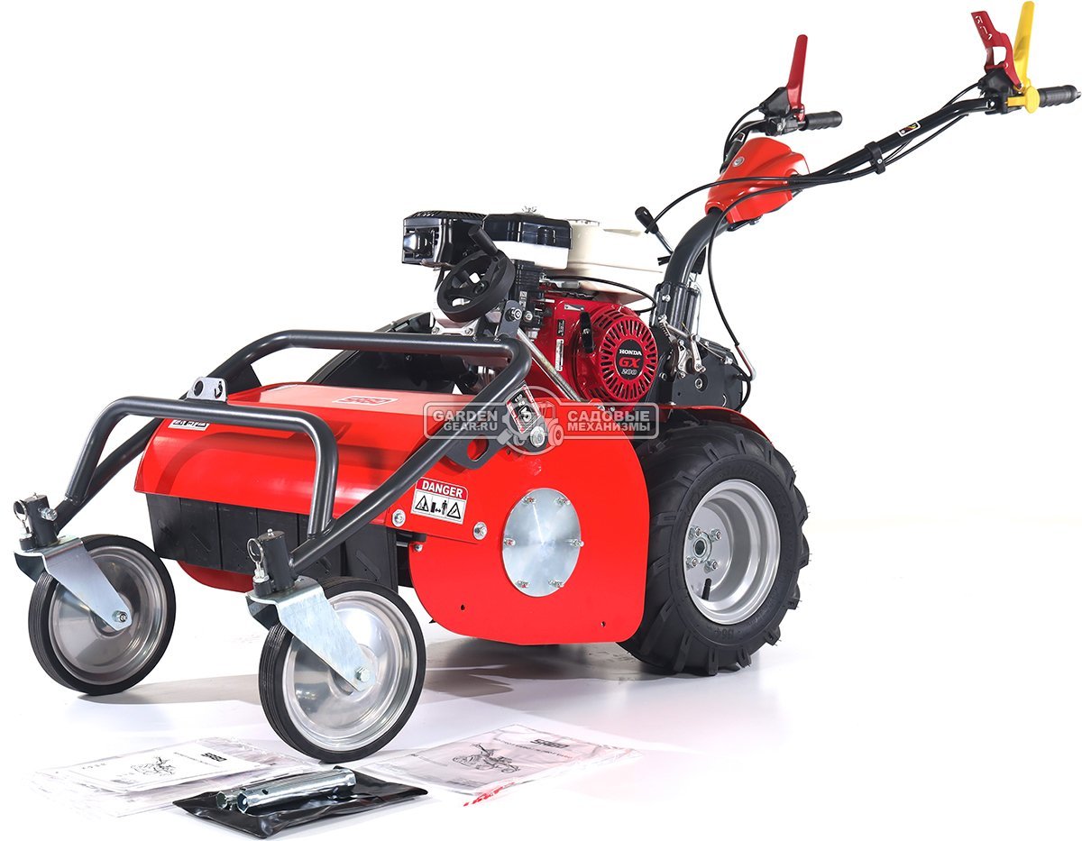 Косилка для высокой травы и кустов SABO 60-PRO F VARIO цеповая (GER, 60 см, Honda GX200, 196 куб.см., 32 Y-ножа, Vario Automat, 120 кг.)