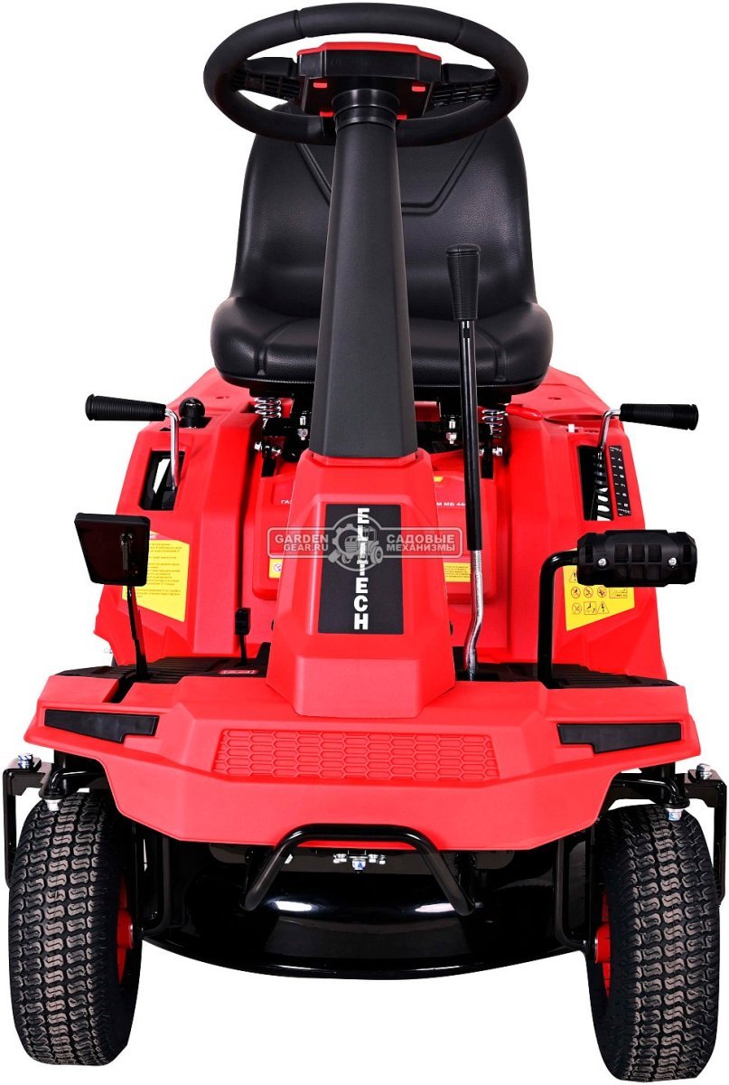 Садовый минирайдер Elitech МБ 4462Т (PRC, Ducar, 224 см3, трансмиссия CVT, травосборник 150 л, ширина кошения 61 см, 120 кг)