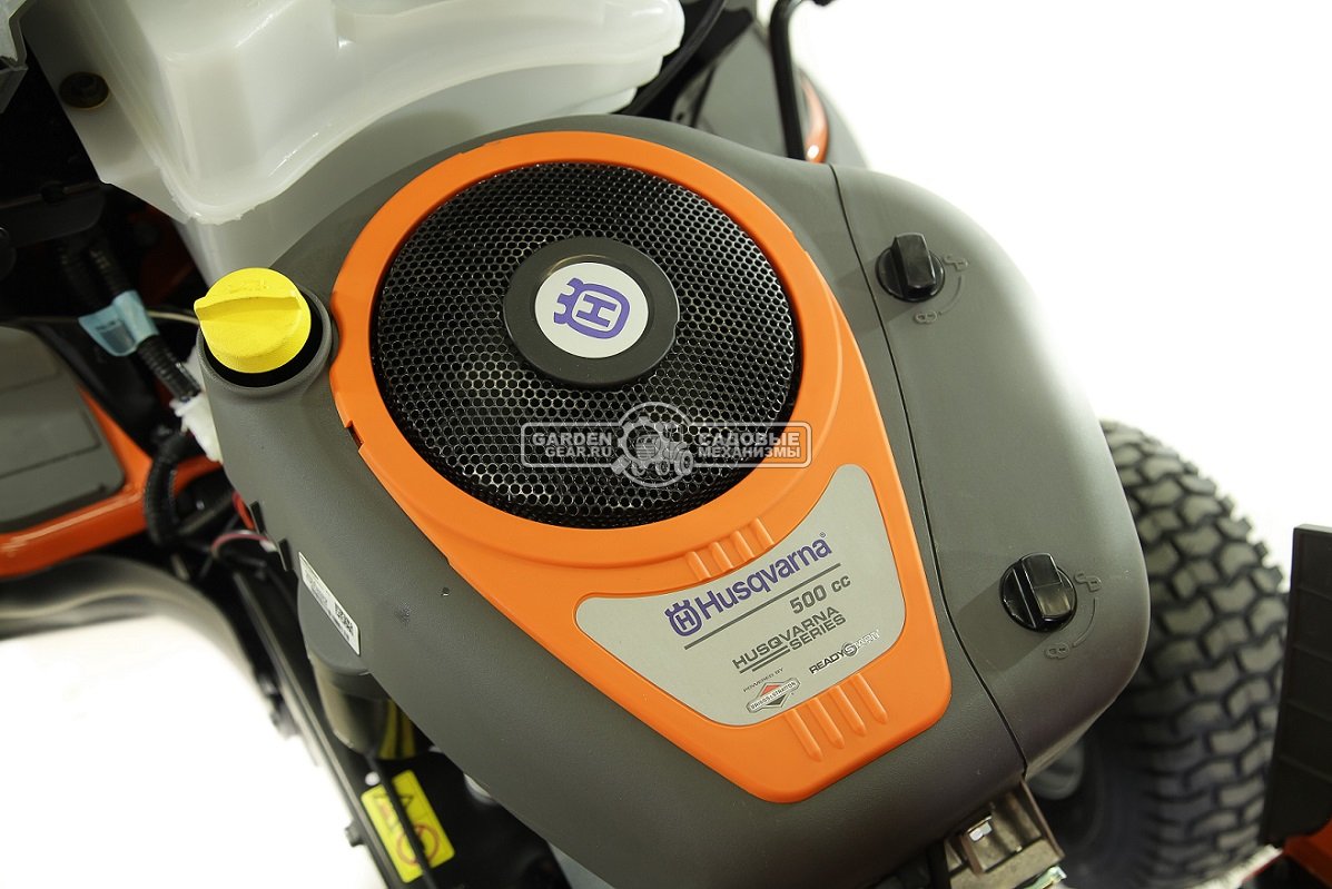 Садовый трактор Husqvarna TC 138 (USA, B&S Husqvarna Intek 4155 AVS, 508 куб.см., гидростатика, травосборник 220 л., ширина кошения 97 см., 211 кг.)