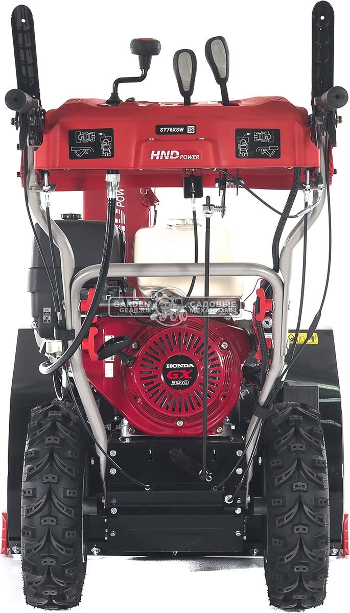 Снегоуборщик HND ST76XSW (PRC, 76 см, Honda GX390, 389 см3, эл/стартер от АКБ 12В, фара, подогрев рукояток, разблокировка колёс, скорости 6/2,131 кг)
