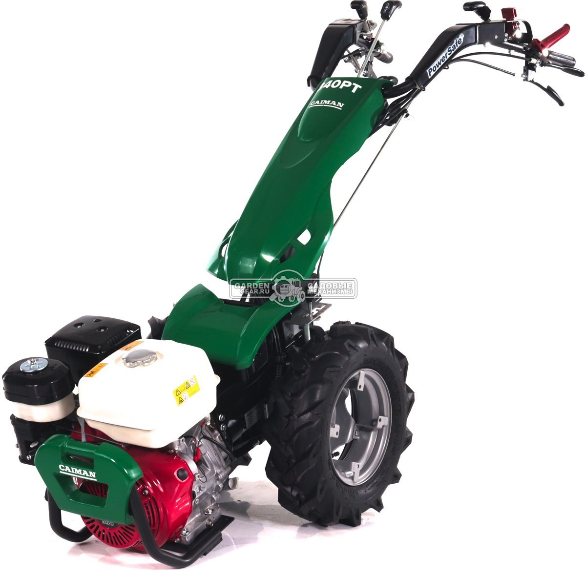 Мотоблок Caiman Atletico 340PT (ITA, Honda GX390, 389 куб.см., дифференциал, колеса 5.00х10, тормоза, 3 вперед + 3 назад, 116 кг.)