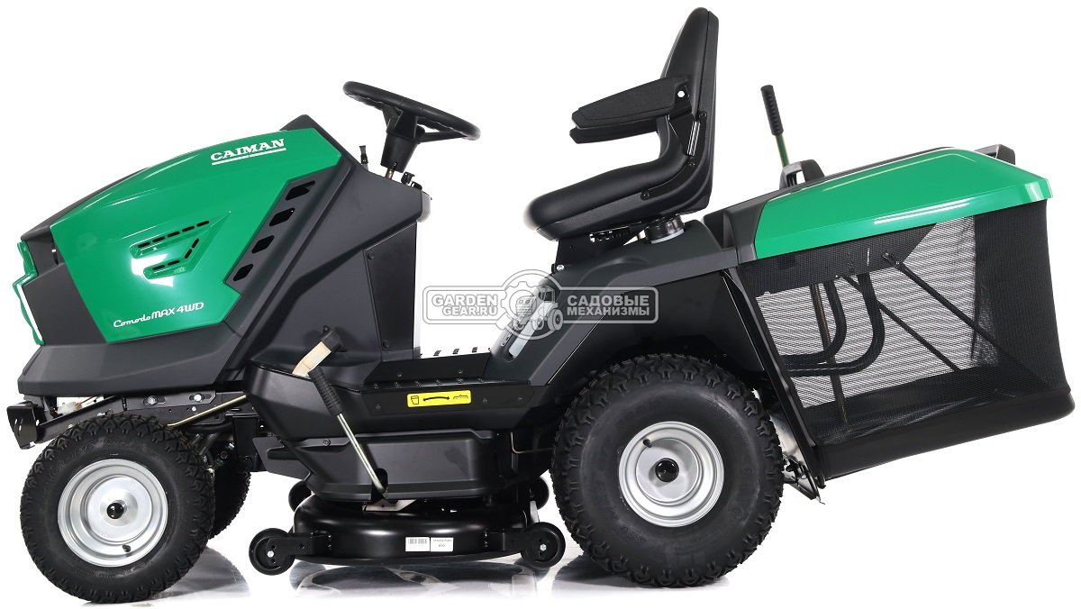 Садовый трактор Caiman Comodo Max 4WD 107D2K2 (CZE, Kawasaki FS600V, 603 куб.см, гидростатика, дифференциал, 380 л., ширина кошения 102 см., 334 кг.)