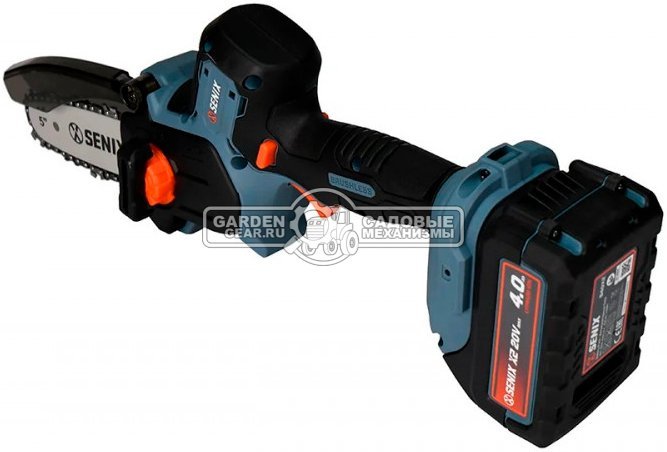 Аккумуляторный цепной сучкорез - минипила Senix CSX2-M3-EU без АКБ и ЗУ (PRC, 20В, шина 5"/13 см, 1/4"-1.1-32E, 1.5 кг)
