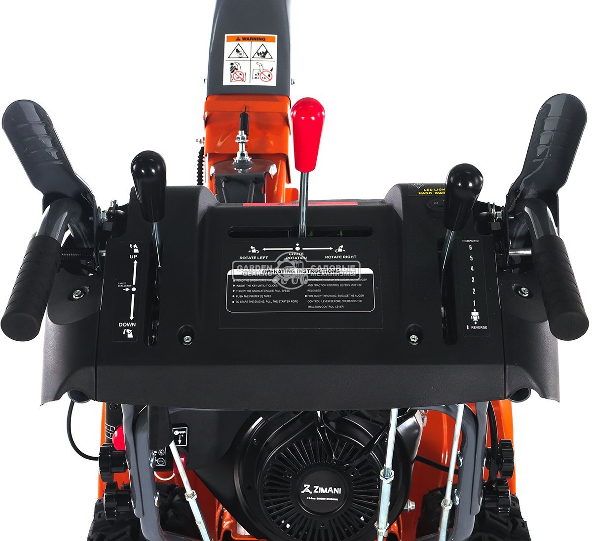 Снегоуборщик ZimAni ST330DLE PRO Quattro Auger (PRC, 76 см, LCT Snow Storm 414 см3, эл/стартер 220В, LED фара, AutoTurn, скорости 6/2, 115 кг.)