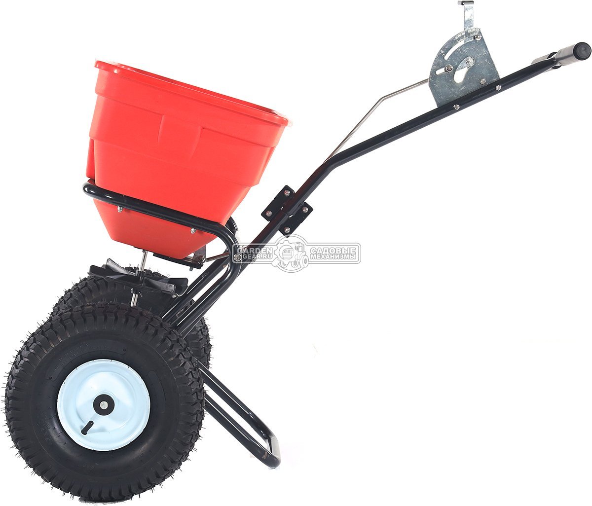 Тележка - разбрасыватель для удобрений, песка и реагентов RockMelt TC2036 оранжевая (PRC, 35 л / 35 кг, пневмоколеса 15"x6.00-6, вес 13.7 кг)