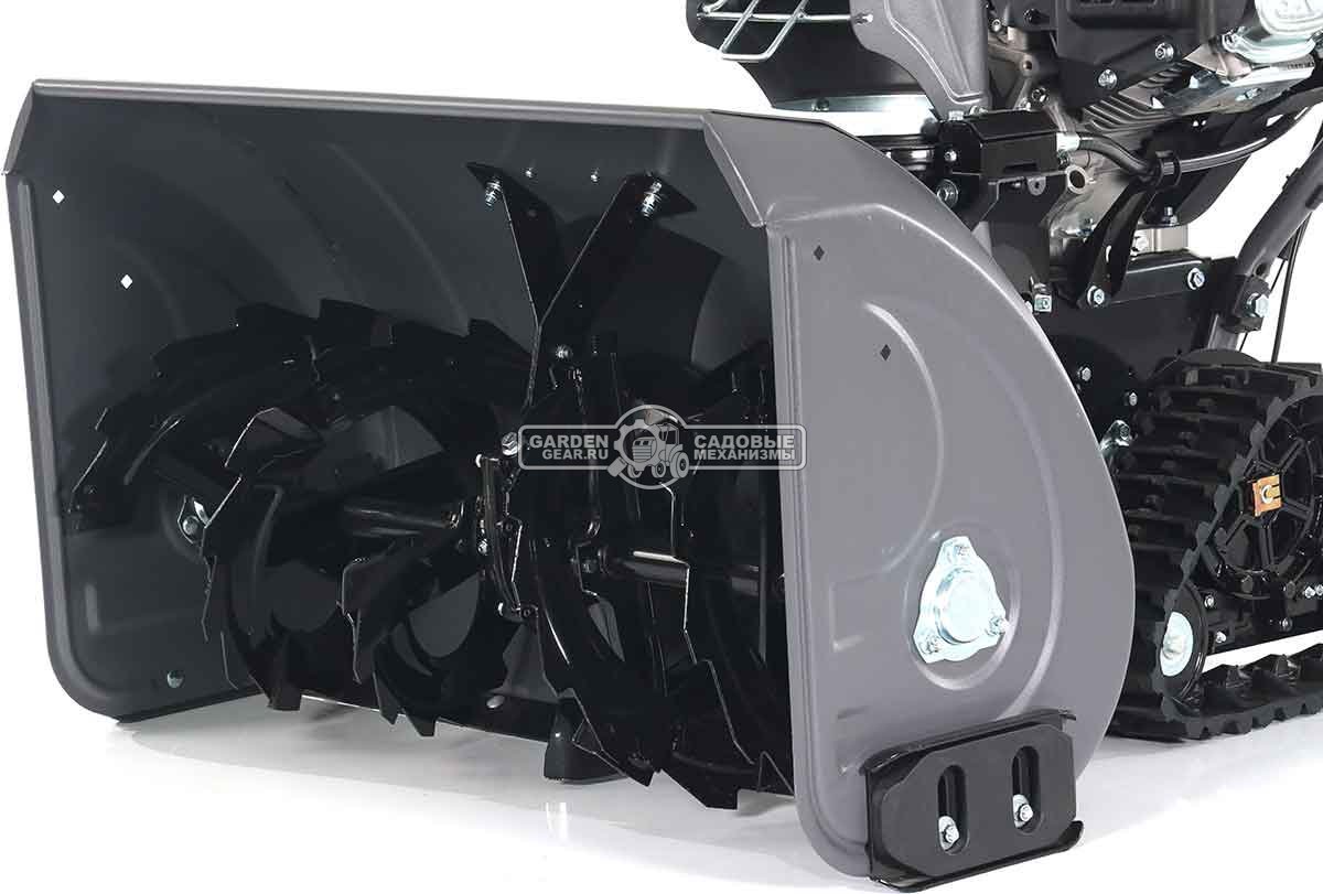 Снегоуборщик Villartec WB1387ET гусеничный (PRC, 86 см, Loncin 375 см3, эл/стартер 220В, фара, подогр. рукояток, 3-х угольные гусеницы, 141 кг)