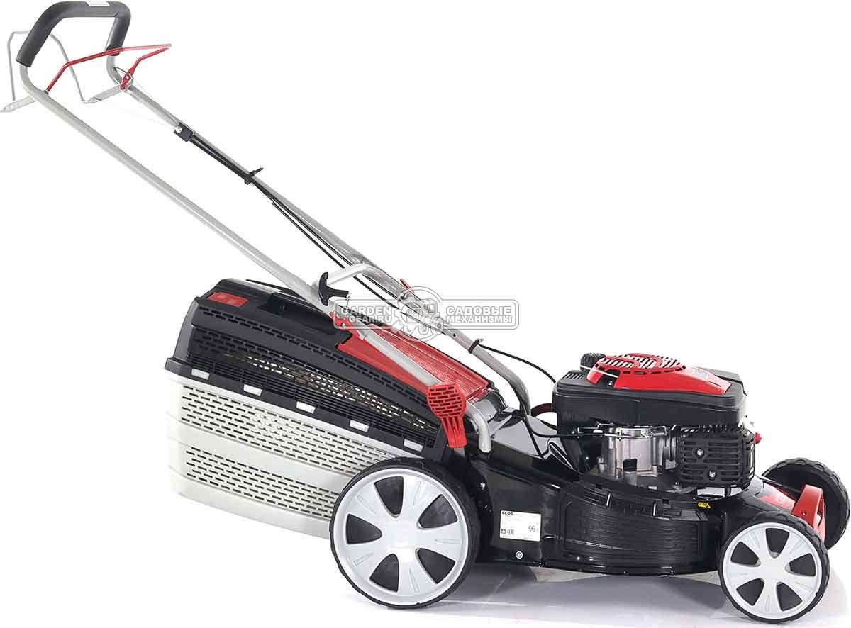 Газонокосилка бензиновая Geos Classic 46 SP-S Plus (PRC, 46 см, Sanli, 140 см3, сталь, 4 в 1, 65 л, 32 кг)