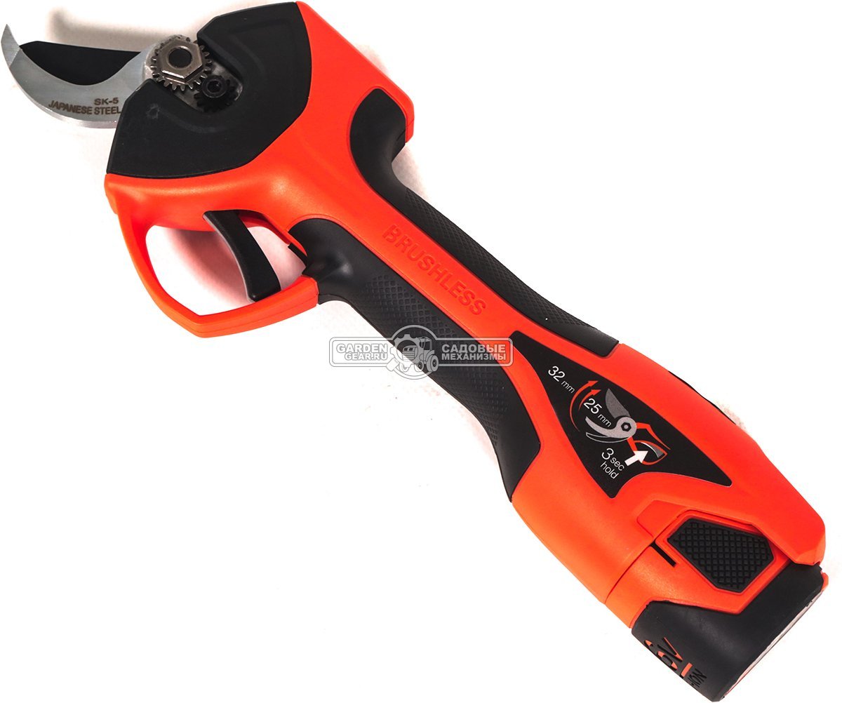 Аккумуляторный секатор Daewoo DAGP 3216Li SET с АКБ 3 А/ч и ЗУ (PRC, 16В, диаметр среза 32 мм, 1.56 кг)