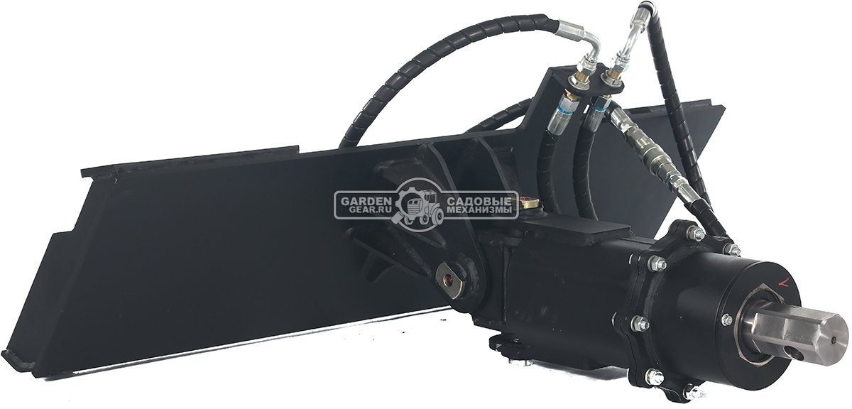 Ямобур (гидравлический вращатель) RED с переходной плитой для мини-погрузчика, 95 кг.