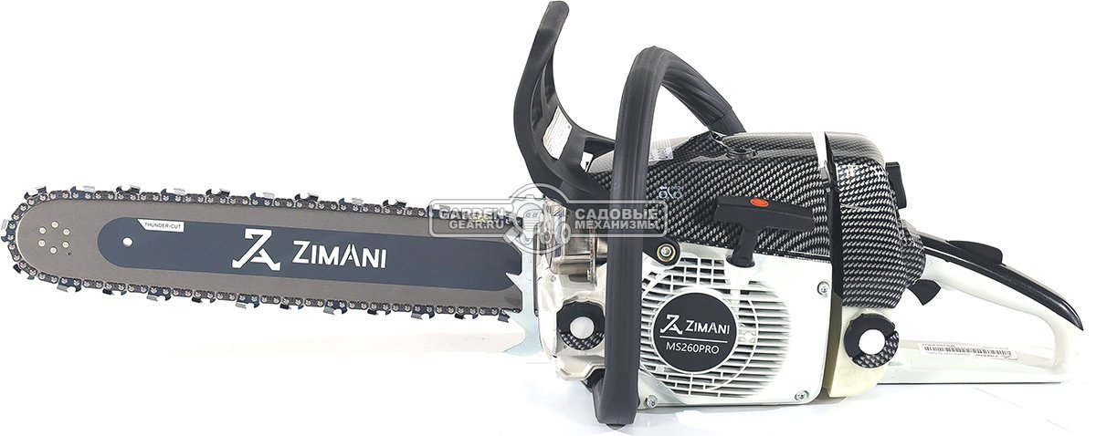 Бензопила ZimAni MS 260 Pro 16" (PRC, 50.2 куб.см., 2,6 кВт/3,5 л.с., 0.325", 1.6 мм, 67E, корпус Carbon Fiber, Elastostart, 4,8 кг.)